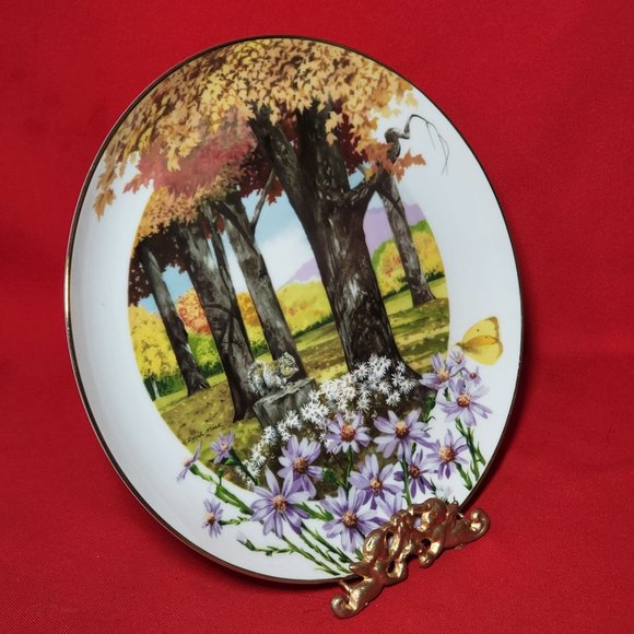 VTG Decorative Plate Royal Windsor Frost Aster Wildflowers of the South - Picture 11 of 12